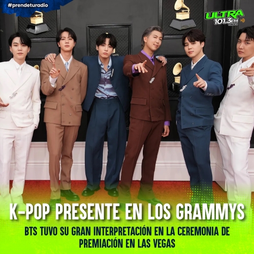 El k-pop se hizo presente en los Grammys 2022