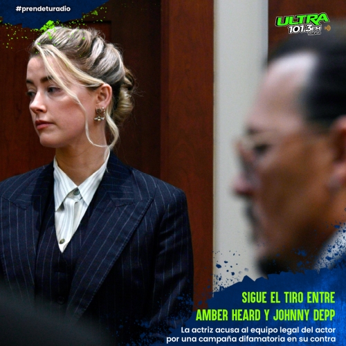 Amber Heard acusa a Johnny Depp por difamación 
