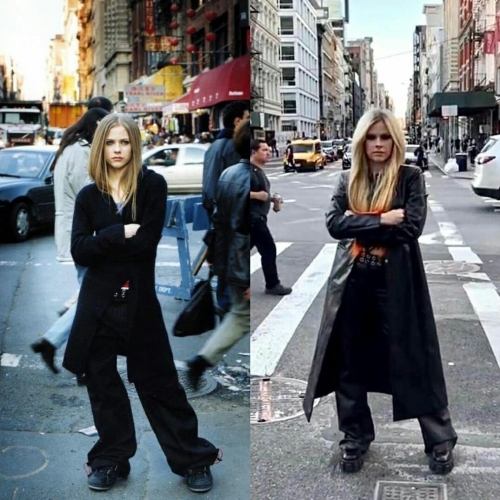 Avril Lavigne recrea portada 