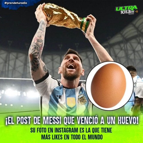  Messi bate nuevo récord y le gana a un huevo