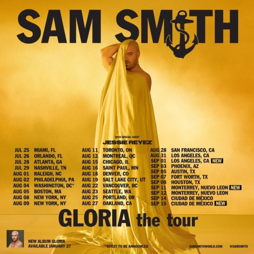 Sam Smith viene con todo este 2023 nuevo álbum y tour.