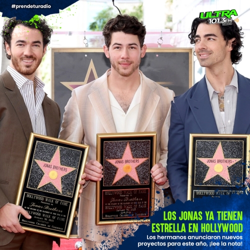 ¡Los Jonas Brothers de regreso! Con estrella en Hollywood y álbum nuevo