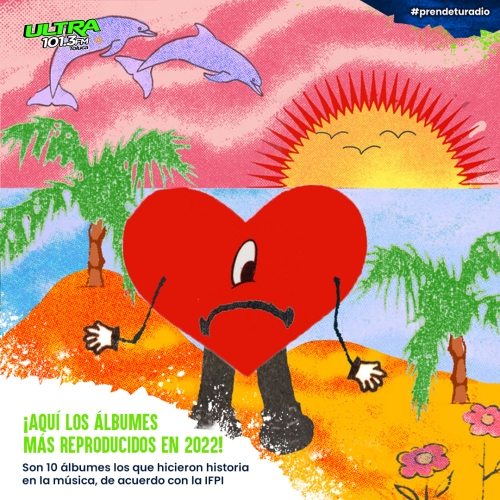Estos fueron los 10 álbumes más reproducidos mundialmente en 2022 