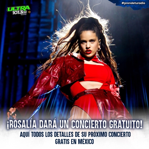 ¡MOTOBABIES, Rosalía dará concierto gratis en CDMX y aquí todos los detalles!