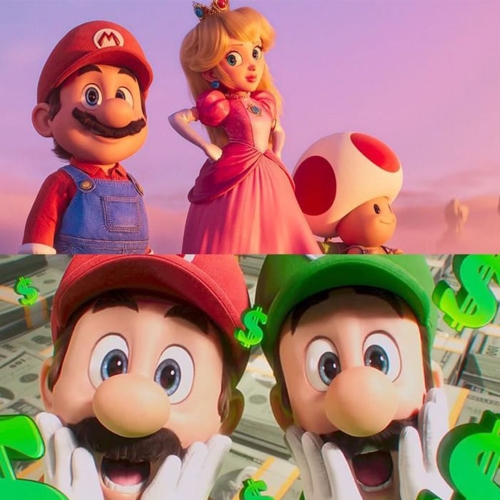 Super Mario Bros: La película, es un éxito en taquilla superando a Frozen y Shrek.