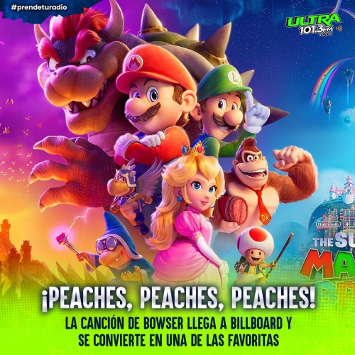 Bowser de Mario Bross llega a Billboard con “Peaches”