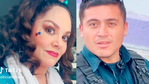 Policia de Pachuca que enamoró a Tatiana, le responde en TikTok
