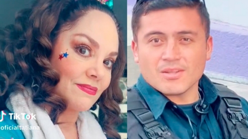 Policia de Pachuca que enamoró a Tatiana, le responde en TikTok