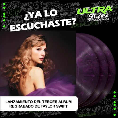 Taylor Swift: lanzamiento de su tercer álbum regrabado llamado 'Speak Now (Taylor’s Version)'