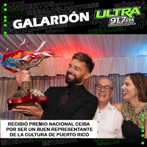 Ricky Martin: recibió el Premio Nacional Ceiba durante su gala anual en la Galería Marchetti