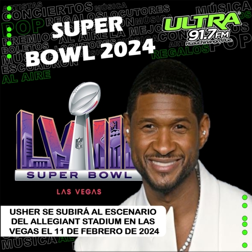 Usher: encabezará el show de medio tiempo del Super Bowl 2024 presentado por Apple Music