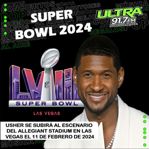 Usher: encabezará el show de medio tiempo del Super Bowl 2024 presentado por Apple Music
