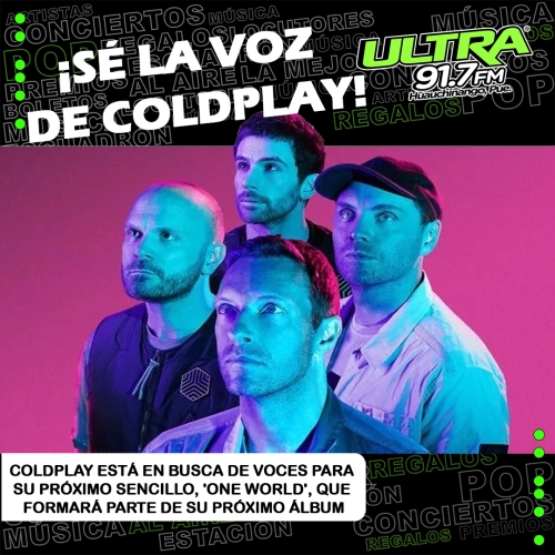 Coldplay: invita a sus fans a sumarse a 'One World', el próximo sencillo de Moon Music