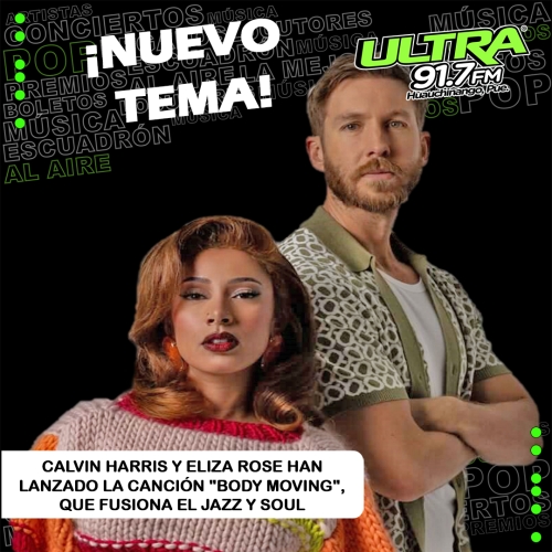 Calvin Harris: lanza tema titulado “Body moving” en colaboración con Eliza Rose