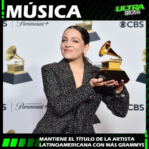 Natalia Lafourcade: se convierte en la artista latinoamericana con más premios Grammy