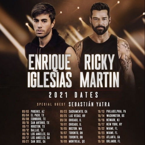 Enrique Iglesias y Ricky Martin anuncian su próxima gira 